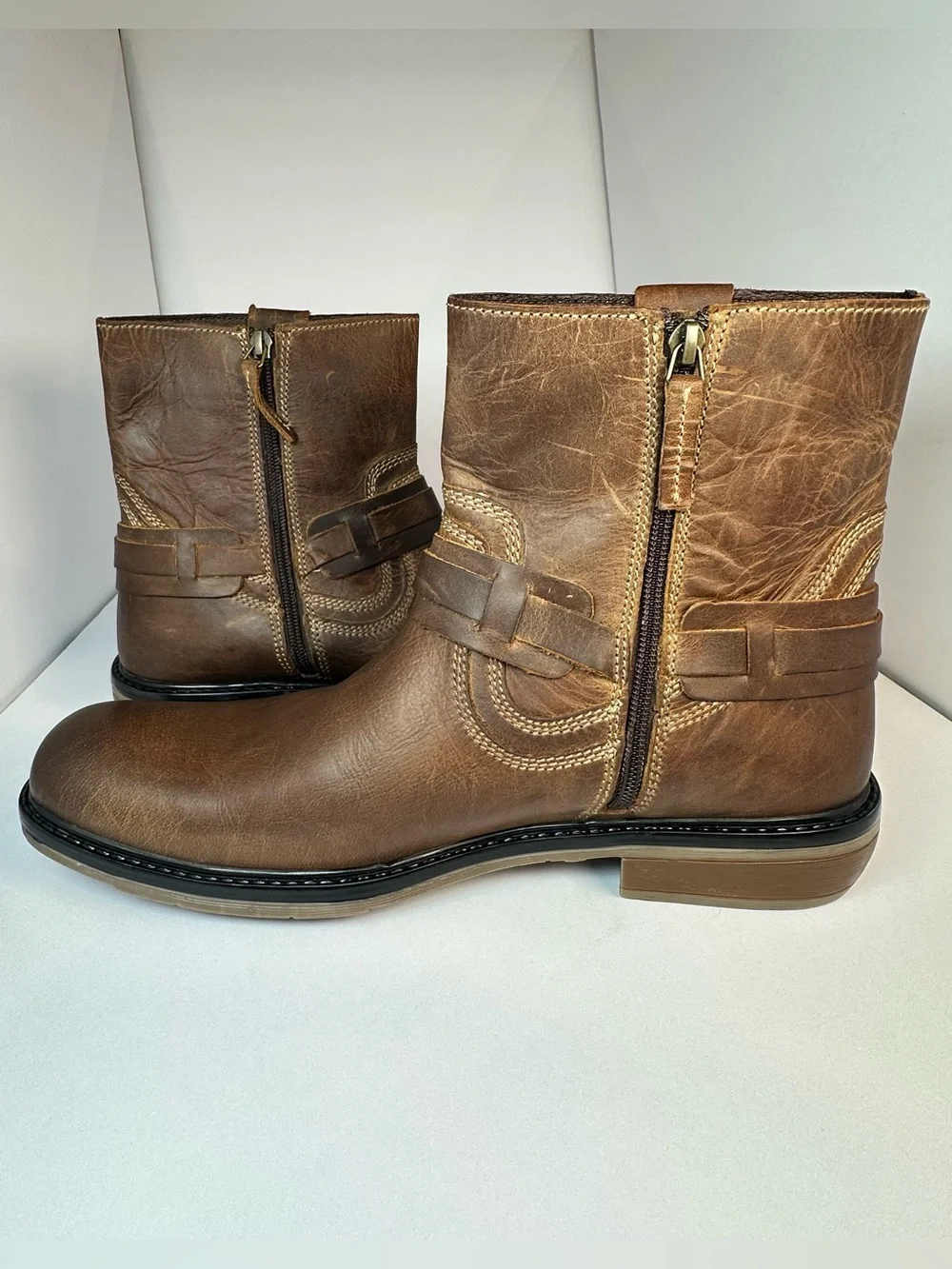 Roan by Bed Stu Colton II Leather Men's Boot Colors:Tan Greenland MM Size 11.5